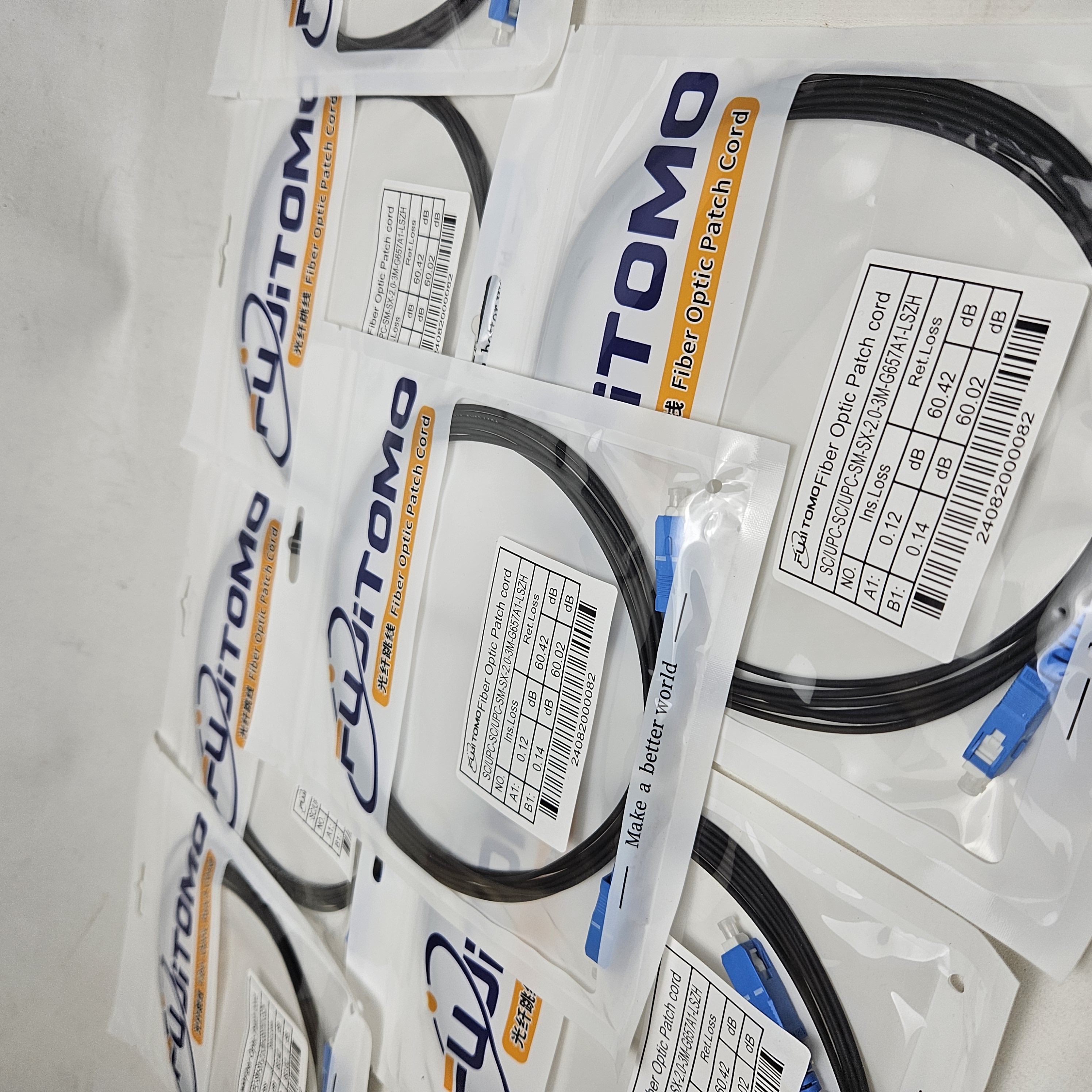 Patchord black fujitomo 3m black